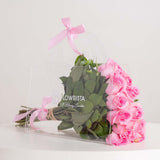 12 Pink Roses Bag and Patchi 1kg