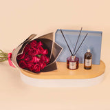 Soul & More Verde Diffuser & Red Roses