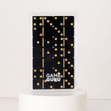 Game Guru Acrylic Dominoes Black & Gold