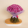 100 Deep purple Roses bouquet