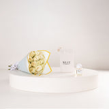 Nuit Dulce de Leche Perfume 50ml & White  Roses Bouquet