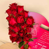 Nuit True Hipster Perfume & Red Love Roses – Valentine’s Gift Set