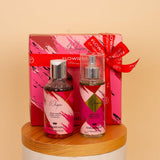 Whisper & Roses Elegance Bundle - Velour Floral Scarf & Soul & More Whisper Set & Red Roses