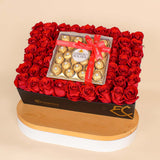 Heartfelt Roses And Ferrero Bliss | 47 Red Roses