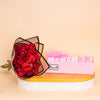Passionelle Baby Girl Chocolate 1kg & Red Roses Bouquet