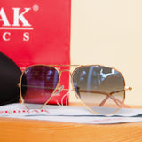 Ray-Ban Sunglass with Gold Frame & Gradient Lenses