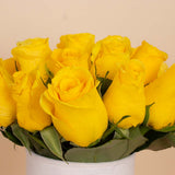 Yellow Signature Vase - 20 Stems