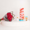 Soulandmore Butter Skin Bundle & 15 Red Roses Bouquet