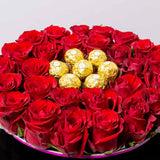 Red Roses & Ferrero Rocher Gift Box