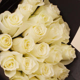Flowrista | White Roses Bouquet – 20 Stems