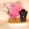 Feliz Moda star silver necklace gold plated And Heart of Love