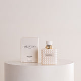 Valentino Born In Roma Donna Rendez-Vous Ivory EDP 100ml & 15 Red Roses Hand Bouquet