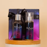 Veloor Layal Scarf & MUSC Coffee Musk with White Roses Vase