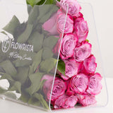 12 Purple Roses Bag and Patchi Tin Box of 22 Pieces