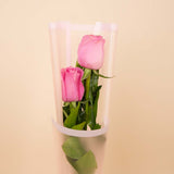 Duo Pink Roses Bouquet
