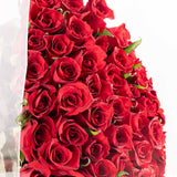 Flowrista Red Roses Acrylic Bag - 100 Stems